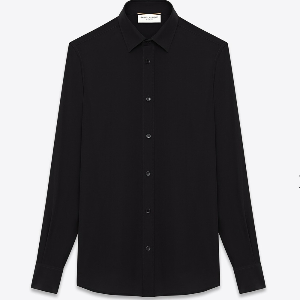 SILK SAINT LAURENT BUTTON DOWN..